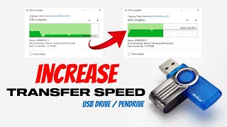 How To Increase File Transfer Speed To USB Drive  Increase Pendrive Transfer Speed [upl. by Ainival]