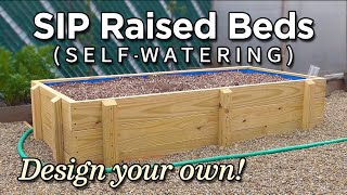 Selfwatering SIP Subirrigated Raised Bed Construction How to Build [upl. by Eelloh726]