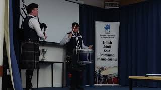 Mark Leishman  Qualifier  RSPBA Adult British Solo Drumming Championships 2024 [upl. by Enilrek]