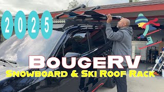 BougeRV Snowboard and Ski Rack Review [upl. by Ocirderf]