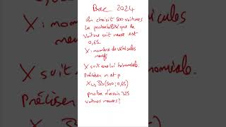 Bac  Calculer une probabilité avec une égalité  Loi binomiale 9b [upl. by Aronek]