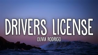 Olivia Rodrigo  drivers license Lyrics [upl. by Vassell]