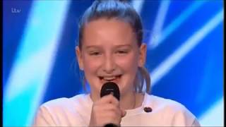 BGT 19 AUDITIONS WK4  GIORGIA BORG 10 yrs old SINGER [upl. by Elleinaj952]