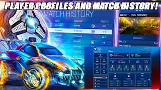 NEW Player Profiles amp Match History Coming To Rocket League  Rocket League Update [upl. by Yeoz]