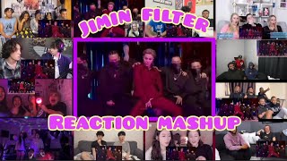 Jimin filter live performance BTS reaction mashup [upl. by Brindle]