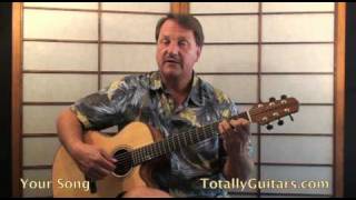 Your Song by Elton John  Acoustic Guitar Lesson Preview from Totally Guitars [upl. by Renzo]