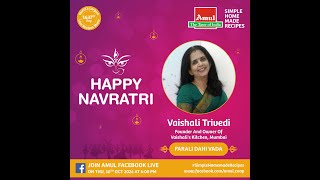 Chef Vaishali Trivedi Episode 8512 SimpleHomemadeRecipes Facebook Live [upl. by Jutta]