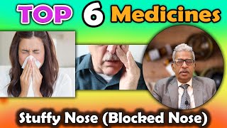 Top 6  Homeopathy Medicines for STUFFY NOSE BLOCKED NOSE  Dr PS Tiwari [upl. by Schroer16]