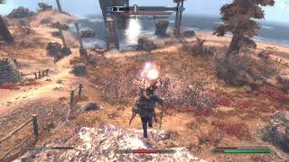 Enderal Skyrim  Epic Battlemage Combat Gameplay [upl. by Rose]