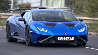 Supercars Accelerating Leaving a Car Show SCUK Breakfast Meet  McLaren Leeds 2023 [upl. by Toll]