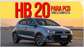 HYUNDAI HB20 PARA PCD COM TODAS AS ISENÇÕES auto carros pcd [upl. by Gnilsia]