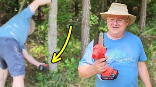 New Huing Mini Chainsaw Review by Skeptics [upl. by Akemak823]