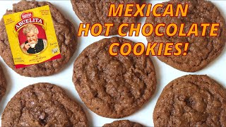 Mexican Hot Chocolate Cookies Recipe Chewy Spiced amp Chocolatey Abuelita Hot Chocolate Cookies [upl. by Libyc]