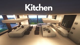 Minecraft Modern Kitchen Tutorial [upl. by Pell]