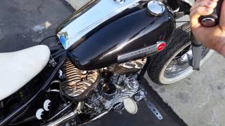 1948 U flathead bobber [upl. by Leis]