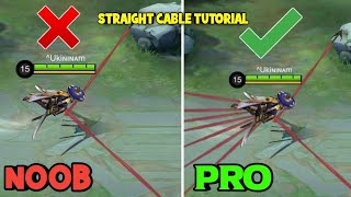 STRAIGHT CABLE TUTORIAL ✅  HARDEST FANNY CABLE  MASTER in 8 MINS 😎 🔥  MLBB [upl. by Atteyek]