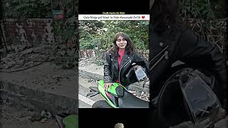 automobile motovlog funny comedy rider bike girlrider cutegirl zx10r mrcrazyteddy [upl. by Charbonneau641]