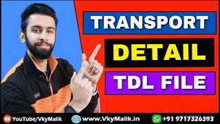 Transporter TDL File in Tally Prime  Transporter Entry In Tally Prime  Tally Prime Free TDL Files [upl. by Evered]