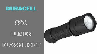 Duracell 500 Lumen Flashlight Quick Review [upl. by Ahsemrak]