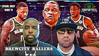 BREWCITY BALLERS BUCKS DESTROY CLIPPERS WITHOUT GIANNIS [upl. by Bakerman]