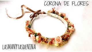 DIY CORONA DE FLORES [upl. by Dnama549]