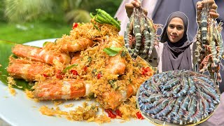 UDANG GORENG BUTTER SARANG HALUS  BUTTER PRAWN [upl. by Asilaj152]