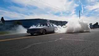 Box Chevy Caprice 3rd Gear Burnout From The Turbo Junkyard LSx Swapped Caprice Classic [upl. by Ylloj851]