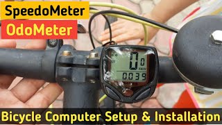 Bicycle Computer Setup amp Installation  Bicycle Speedometer Odometer Installation and Setup in Hindi [upl. by Elamaj754]