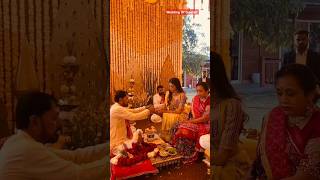 Mandap Muhurat🌸 wedding lagan ladaki weddingceremony trending viralshort shorts ytshorts [upl. by Ulysses]