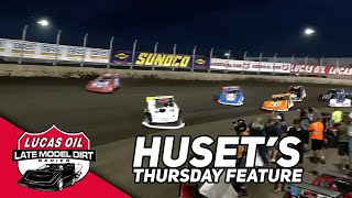 Go 50 Feature  Lucas Oil Late Models Thursday At Husets Speedway [upl. by Shandie]