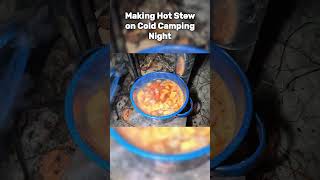 Cooking Food On Cold Camping Night [upl. by Norrie]