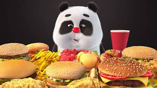 Bamboo Panda 熊猫班卜❤️ panda eating ASMR 🐼🐻 shorts panda eatingsounds crabbengbengshrimptiaotiao [upl. by Hosea]