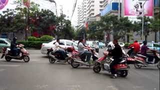 China  Kunming City  Traffic [upl. by Nereen698]