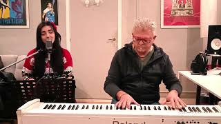 BUON NATALE ANCHE A TE  ELISA Cover by Elisabetta Coradeschi e Giorgio Coradeschi [upl. by Arekat995]