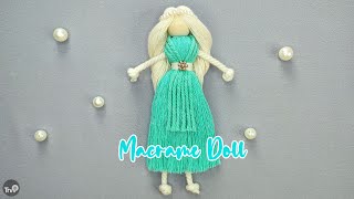 DIY Macrame Doll  Macrame Doll Tutorial [upl. by Hnirt694]