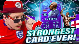 THE STRONGEST FIFA CARD EVER 90 End of Era Akinfenwa Review FIFA 22 Ultimate Team [upl. by Nayek]