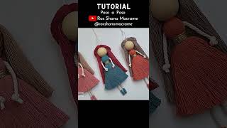 👆 TUTORIAL ✅DIY MUÑECA de MACRAME paso a paso  DIY Macrame Doll Step by Step Tutorial macrame [upl. by Niamreg]