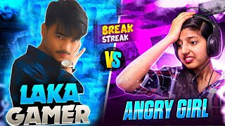 angry girl youtuber challenge me for 1 vs 1😱 angry girl youtuber vs laka gamer😱 [upl. by Irolav796]