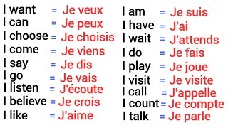 140 Phrases Simples en Anglais Avec le Pronom quotI  Jequot [upl. by Eisele]