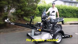 Rampless net trailer with Yamaha Tenere 2 [upl. by Dnumyar]