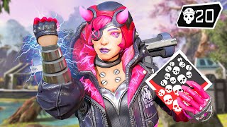 INSANE WATTSON 20 KILLS GAME Apex Legends Gameplay [upl. by Marelda]