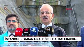 İstanbul  Bakan Uraloğlu HalkalıKapıkule demiryolu hattında seyahat süresini 4 saatten 15 saa [upl. by Elora317]