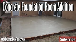 How to Build Setup and Pour a Room Addition Foundation [upl. by Einnos752]