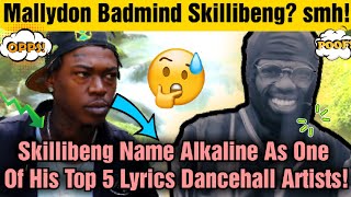 Skillibeng Praises Alkaline As Dancehalls Top Lyricist Mallydon Badmind Skillibeng [upl. by Mutat]