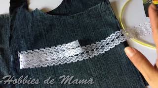 Accesorios de Mezclilla Reciclando Jeans Video 3 Tutorial [upl. by Liamaj]