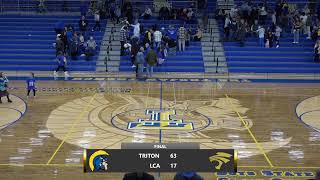 Lakeland Christian 03 at Triton 20  Varsity Boys Basketball 🏀 1252023 [upl. by Arrimat]