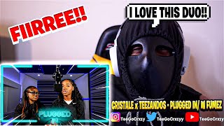 UK WHAT UP🇬🇧 Cristale x Teezandos  Plugged In w Fumez The Engineer  REACTION [upl. by Anires]