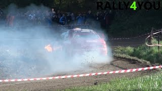 Van Woensel on Fire  Rallye du CondrozHuy 2014 HD [upl. by Nerdna354]