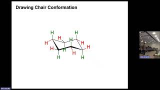 Organic Chemistry 1  Drawing chair conformation of cyclohexane [upl. by Ecneralc]