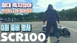 SCR100  시승기  스쿠터  좀비명카  오토바이  세컨드  입문  가성비  추천 [upl. by Notsnarc414]